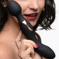 Dual Duchess Silicone Vibrating Double Sided Wand Massager By Wand Essentials - Black