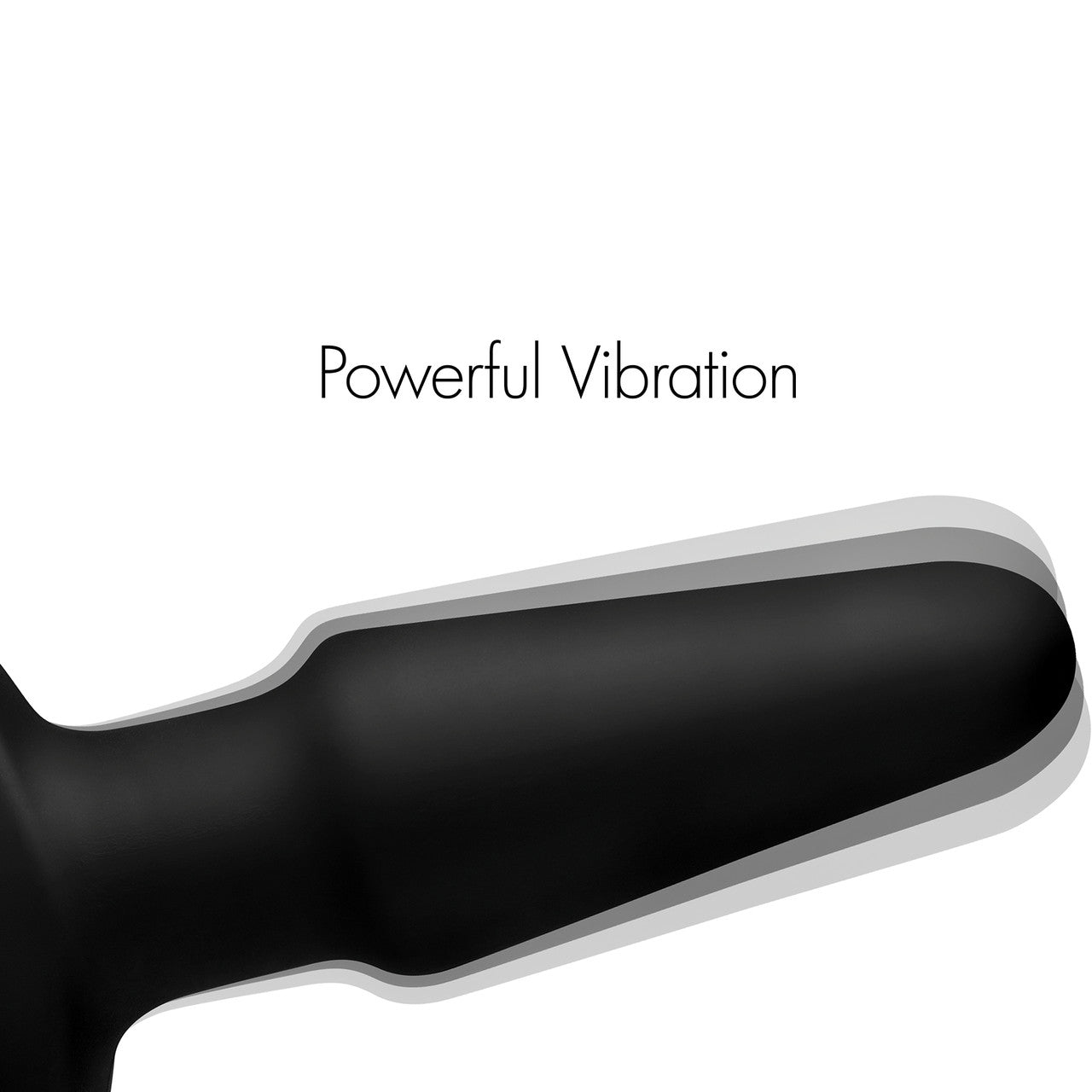 Swell Inflatable Rechargeable Silicone Vibrating Anal Plug With Remote - Black