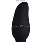 Swell Inflatable Rechargeable Silicone Vibrating Curved Anal Plug With Remote - Black