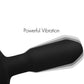 Swell Inflatable Rechargeable Silicone Vibrating Missile Anal Plug With Remote - Black