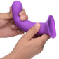 Squeeze-It Squeezable Wavy Suction Cup Dildo - Purple