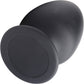 Squeeze-It Squeezable Silicone Anal Plug, Large - Black