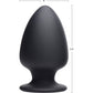 Squeeze-It Squeezable Silicone Anal Plug, Large - Black