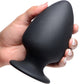 Squeeze-It Squeezable Silicone Anal Plug, Large - Black