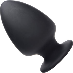 Squeeze-It Squeezable Silicone Anal Plug, Large - Black