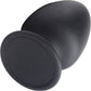 Squeeze-It Squeezable Silicone Anal Plug, Medium - Black