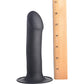 Squeeze-It Squeezable Phallic 6.75" Suction Cup Dildo - Black