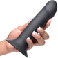 Squeeze-It Squeezable Phallic 6.75" Suction Cup Dildo - Black