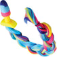 Tailz Rainbow Silicone Anal Plug With Unicorn Faux Fur Tail