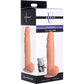 Strap U Power Pecker 7" Silicone Suction Cup Dildo With Balls - Vanilla