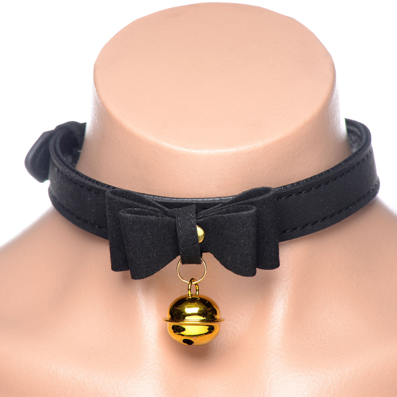 Master Series Golden Kitty Cat Bell Collar - Black & Gold