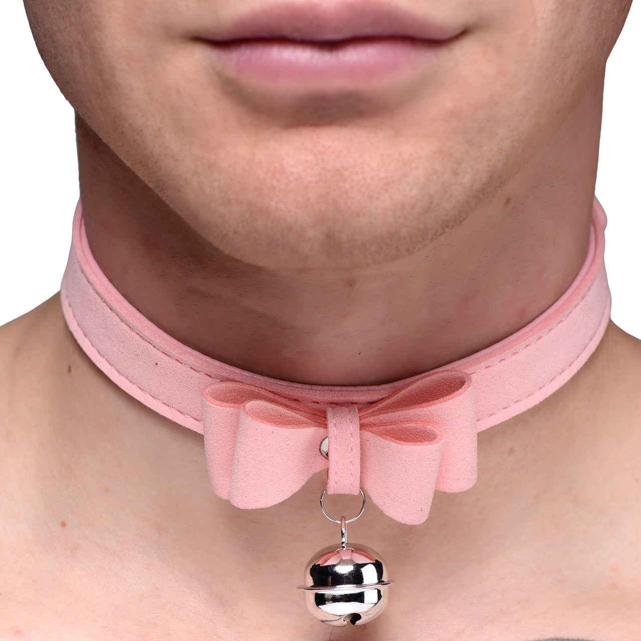 Master Series Sugar Kitty Cat Bell Collar - Pink & Silver