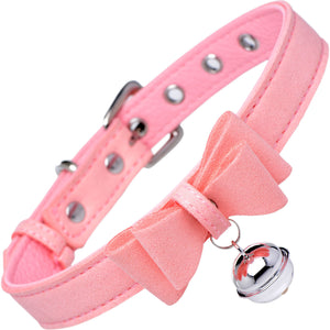 Master Series Sugar Kitty Cat Bell Collar - Pink & Silver