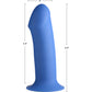 Squeeze-It Squeezable Thick Suction Cup Dildo - Blue