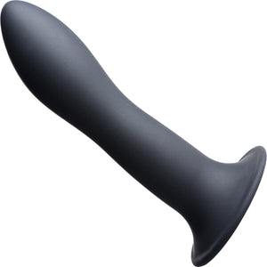 Squeeze-It Squeezable Slender Suction Cup Dildo - Black