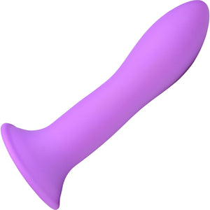 Squeeze-It Squeezable Slender Suction Cup Dildo - Purple