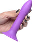 Squeeze-It Squeezable Slender Suction Cup Dildo - Purple