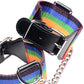 Master Series Kinky Pride Rainbow Bondage Set - Wrist/Ankle Cuffs & Collar With Leash