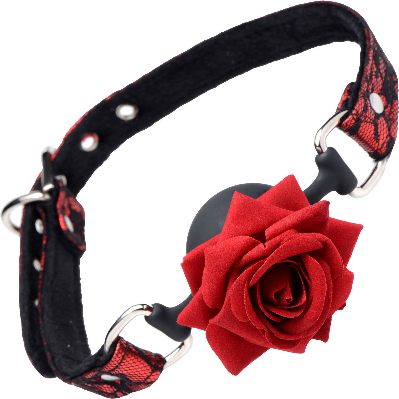 Master Series Full Bloom Silicone Rose Gag