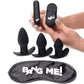 BANG! Backdoor Adventure 3-Piece Butt Plug Kit With Bullet Vibrator & Blindfold