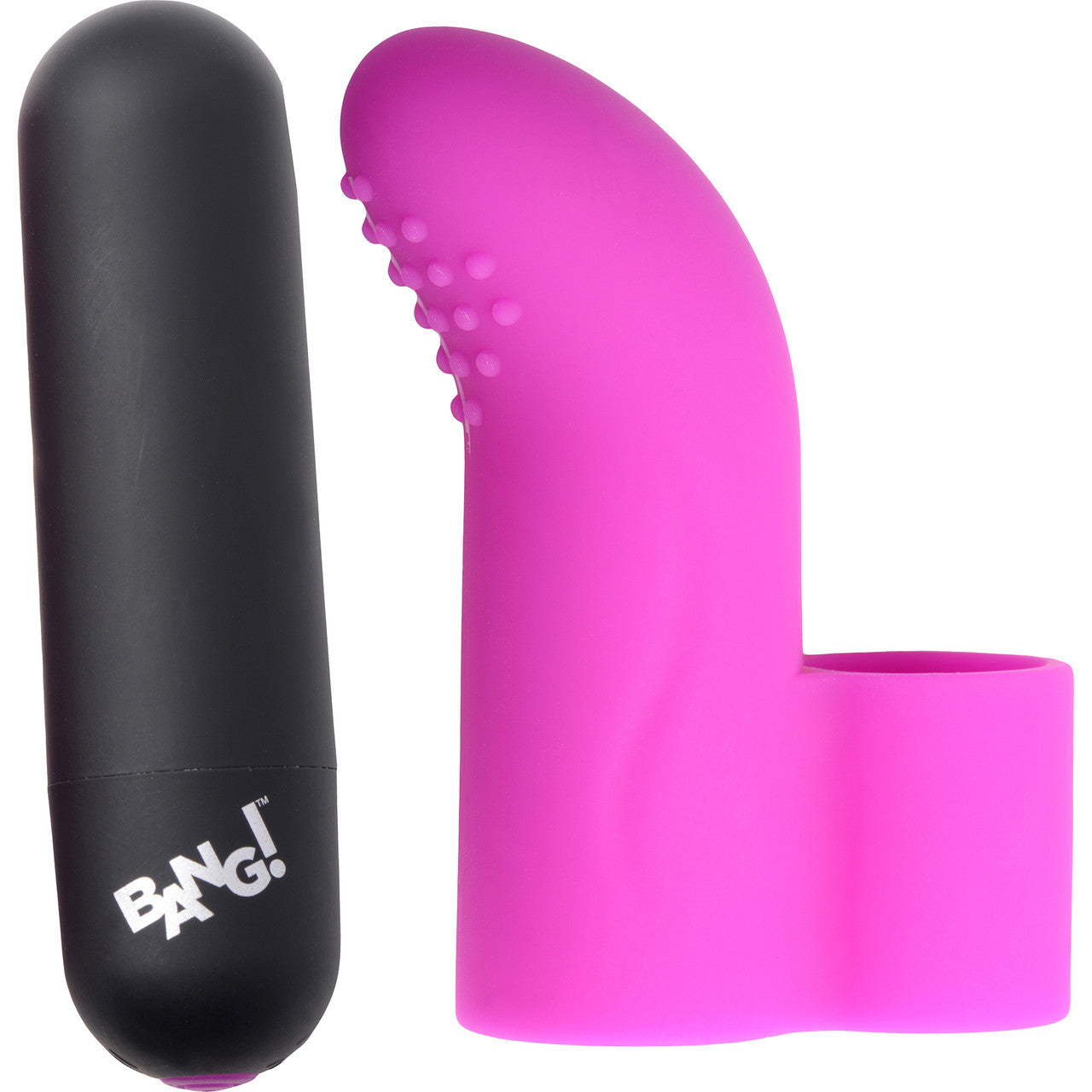 BANG! Couples Finger Sleeve & Love Ring Kit With Bullet Vibrator & Blindfold