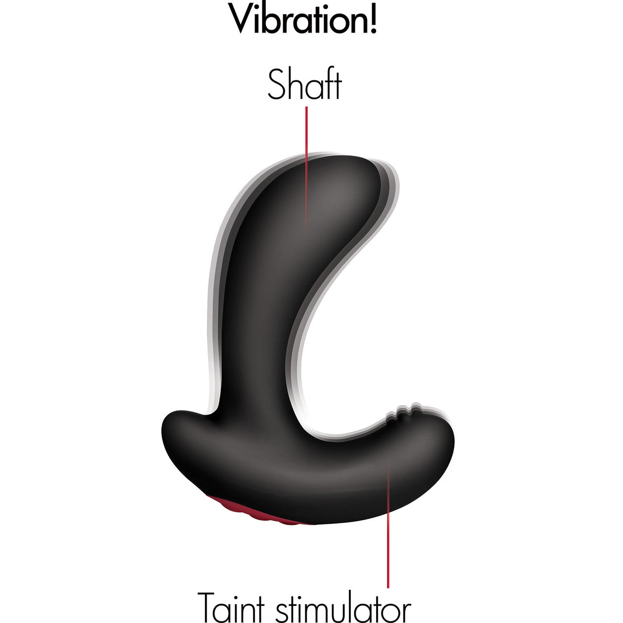 Swell 10X Inflatable Rechargeable Silicone Vibrating Prostate Plug With Remote - Black