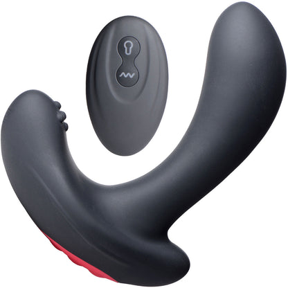 Swell 10X Inflatable Rechargeable Silicone Vibrating Prostate Plug With Remote - Black