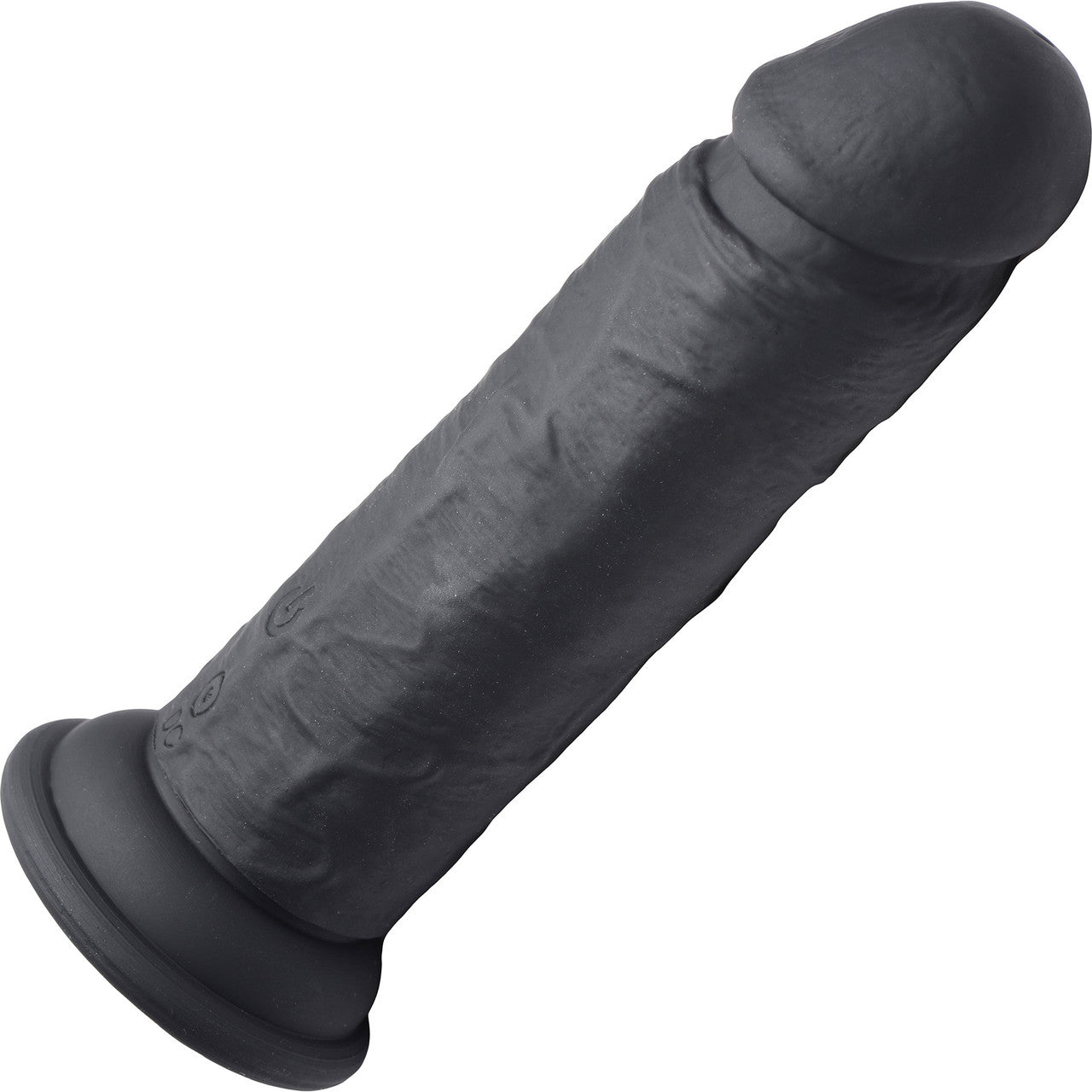 Strap U Power Player 28X Vibrating Rechargeable 6.5" Silicone Dildo With Remote - Black