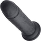 Strap U Power Player 28X Vibrating Rechargeable 6.5" Silicone Dildo With Remote - Black