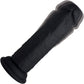 Strap U Power Player 28X Vibrating Rechargeable 6.5" Silicone Dildo With Remote - Black