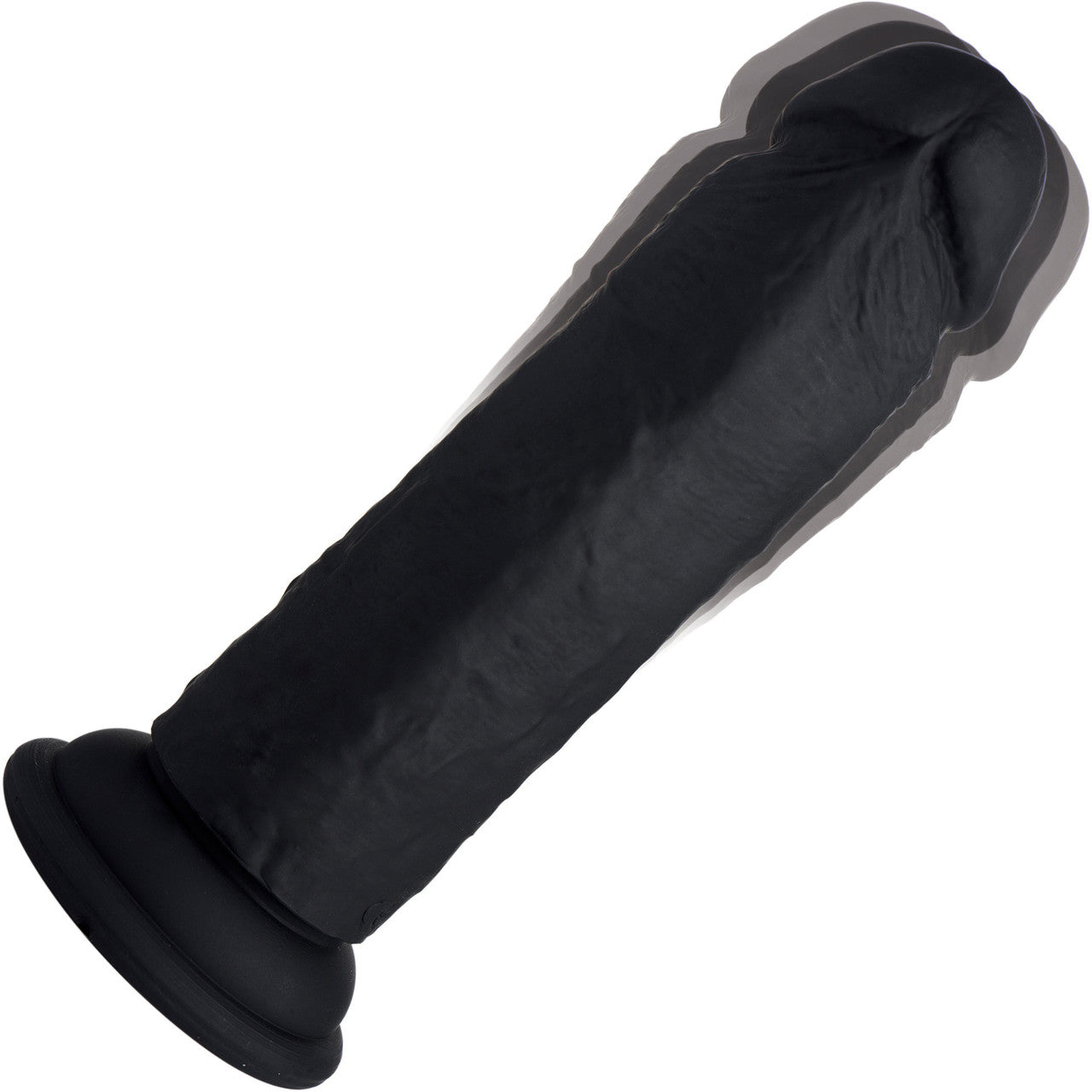 Strap U Power Player 28X Vibrating Rechargeable 6.5" Silicone Dildo With Remote - Black