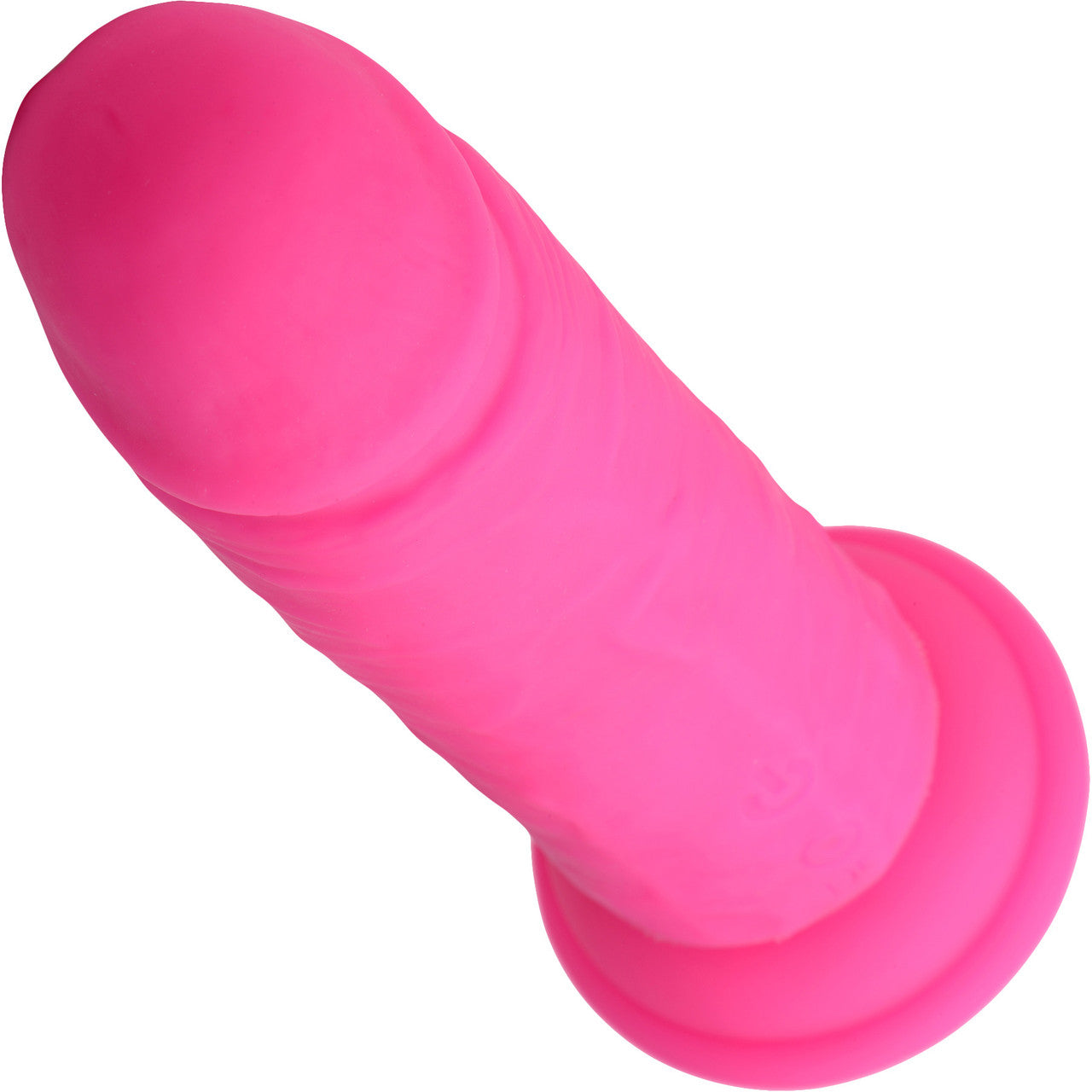 Strap U Power Player 28X Vibrating Rechargeable 6.5" Silicone Dildo With Remote - Pink