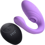 Inmi 7X Pulse Pro Pulsing Silicone Rechargeable Clitoral Stimulator With Remote - Purple