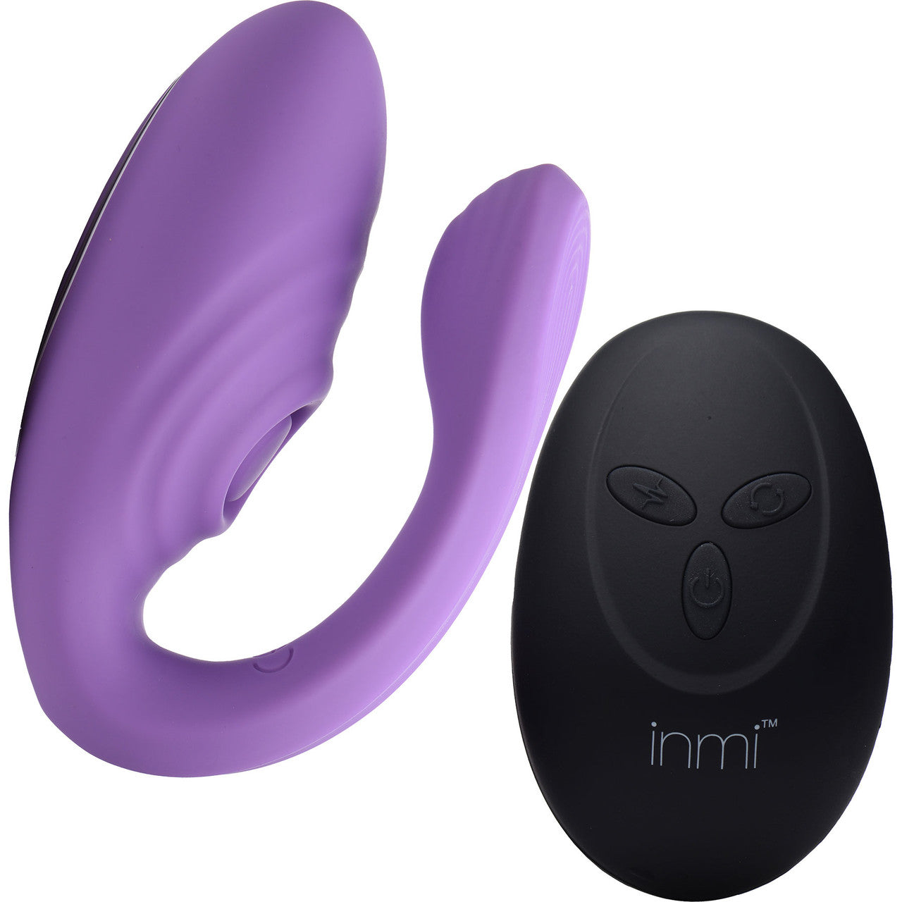 Inmi 7X Pulse Pro Pulsing Silicone Rechargeable Clitoral Stimulator With Remote - Purple