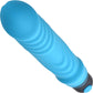 BANG! XL Bullet & Silicone Ribbed Sleeve Rechargeable Waterproof Vibrator - Blue