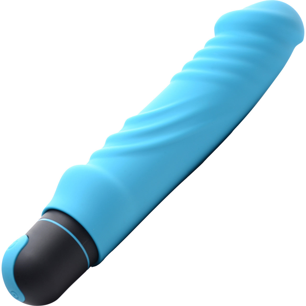 BANG! XL Bullet & Silicone Ribbed Sleeve Rechargeable Waterproof Vibrator - Blue