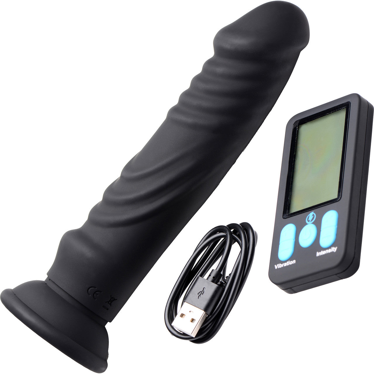 Zeus Electrosex E-Stim Pro 5X Vibrating Silicone Dildo With Remote Control