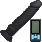 Zeus Electrosex E-Stim Pro 5X Vibrating Silicone Dildo With Remote Control