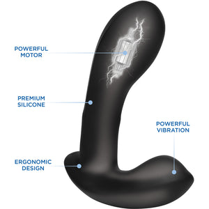 Zeus Electrosex E-Stim Pro Silicone Vibrating Prostate Massager With Remote Control