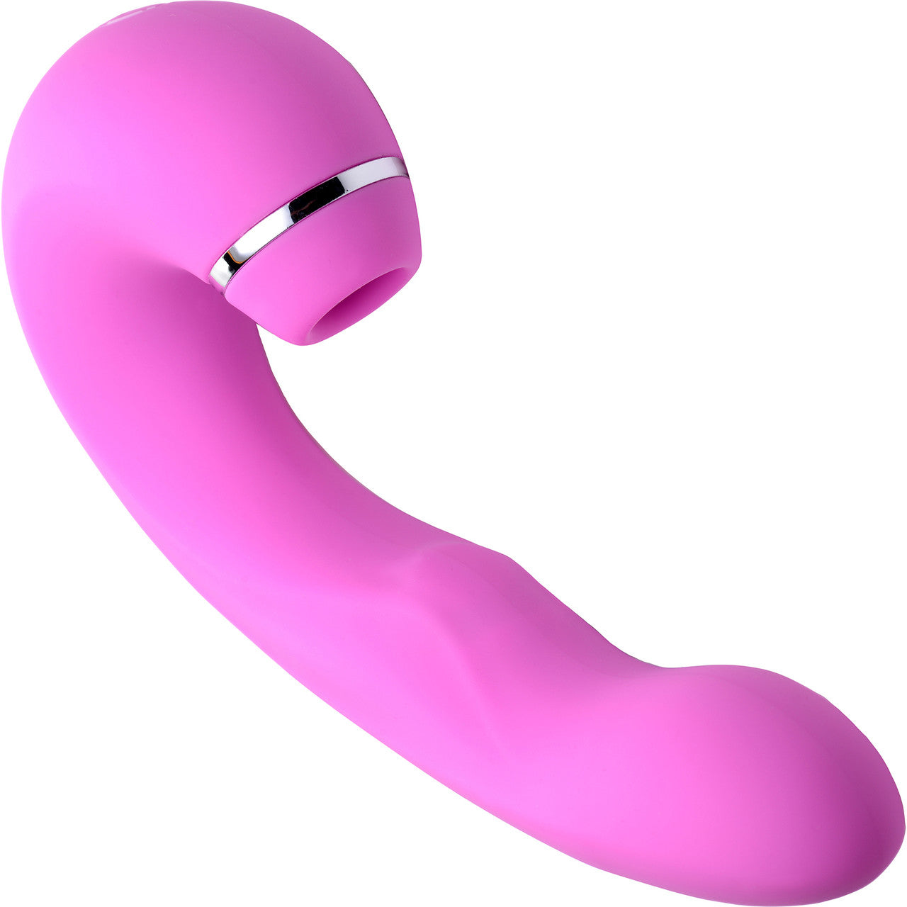 Shegasm 5 Star Silicone G-Spot Tapping Vibrator & Pressure Wave Clitoral Stimulator - Pink