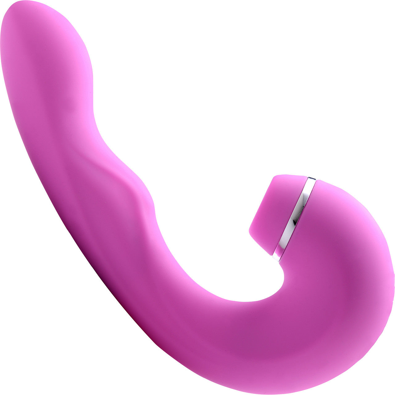 Shegasm 5 Star Silicone G-Spot Tapping Vibrator & Pressure Wave Clitoral Stimulator - Pink