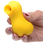 Inmi Shegasm Sucky Ducky Silicone Rechargeable Clitoral Pressure Wave Stimulator - Yellow