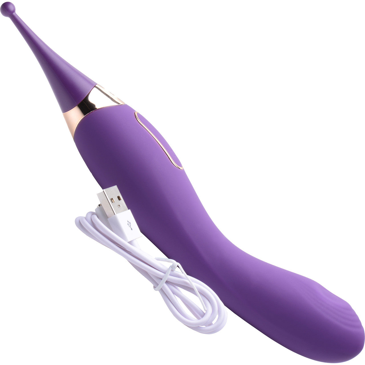 INMI Power Zinger Pro Pulsing G-Spot Pinpoint Silicone Clitoral Vibrator With 2 Attachments