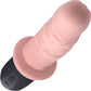 Master Series Power Pounder Vibrating & Thrusting Rechargeable Silicone Dildo With Handle