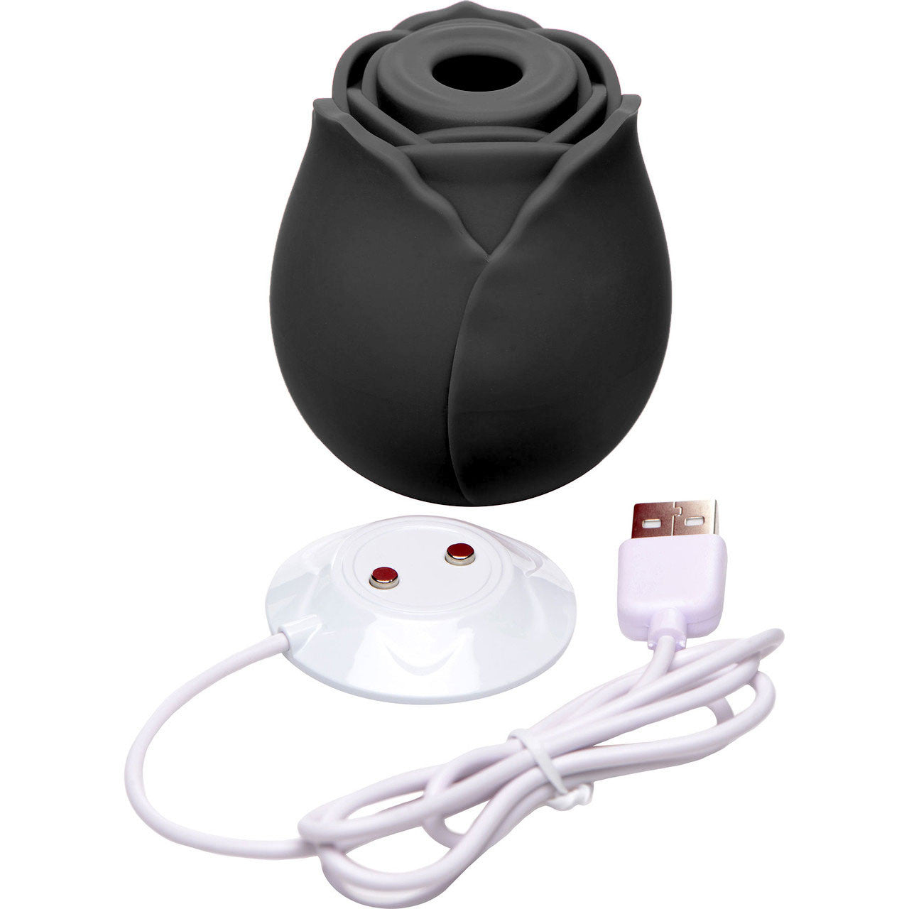 The Rose Clitoral Pressure Wave Stimulator By Vibeology - Black The Rose Clitoral Pressure Wave Stimulator By Vibeology - Black