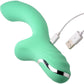 Shegasm 10X Minty Silicone Pressure Wave Clitoral Stimulator With G-Spot Vibrator - Teal