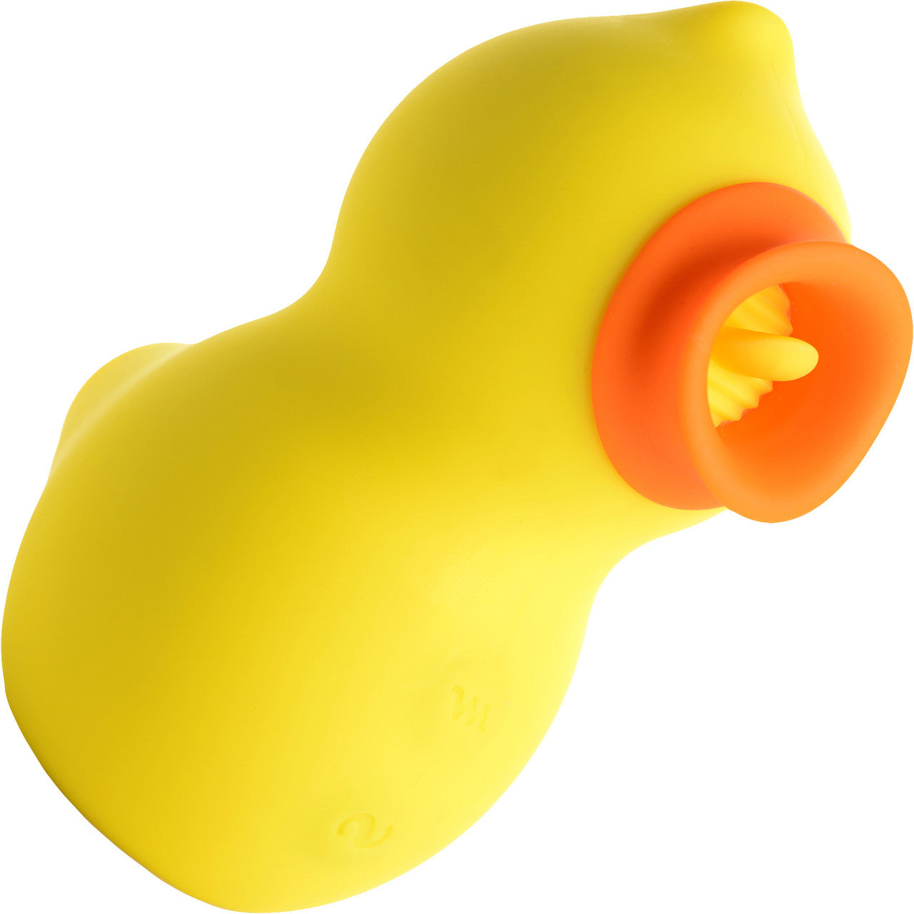 Shegasm Sucky Ducky Deluxe Silicone Rechargeable Licking Clitoral Stimulator With Suction - Yellow