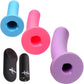 Strap U Triple Peg 28X Vibrating Rechargeable 5 Piece Silicone Dildo Set With Remote