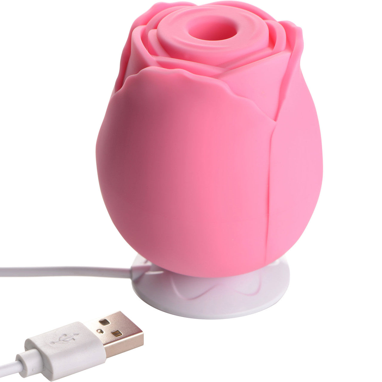 Bloomgasm Wild Rose Rechargeable Clitoral Pressure Wave Stimulator - Pink