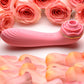 Bloomgasm Passion Petals 10X Air-Stim Silicone Rose Clitoral Stimulator With Insertable Vibrator - Pink